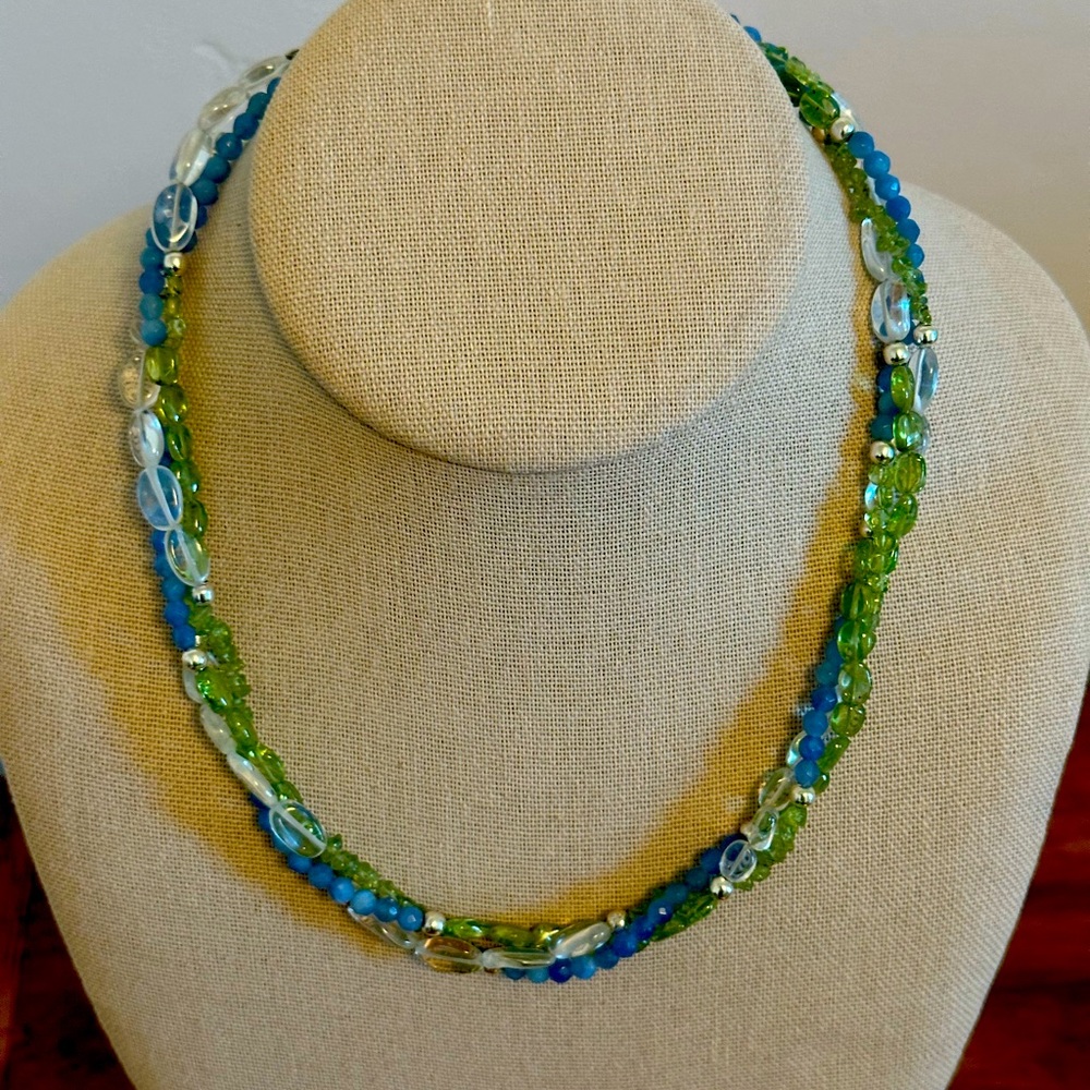 Beautiful 3-strand bead necklace